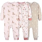 Gerber baby-girls Fleece Footless Pajamas 3-pack