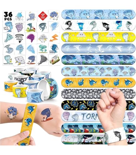 Disaster Sticker Disc Weather Themed Decals 55 PCS Tornado Stickers Pack - Hurricane Natural ...