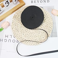 ZHFMILY 3/8 inch Black Nylon Webbing Strap with D