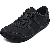 Barefoot Shoes for Men, Zero Drop Wide Toe Box Shoes, Minimalist Breathable Soft Canvas Sneakers