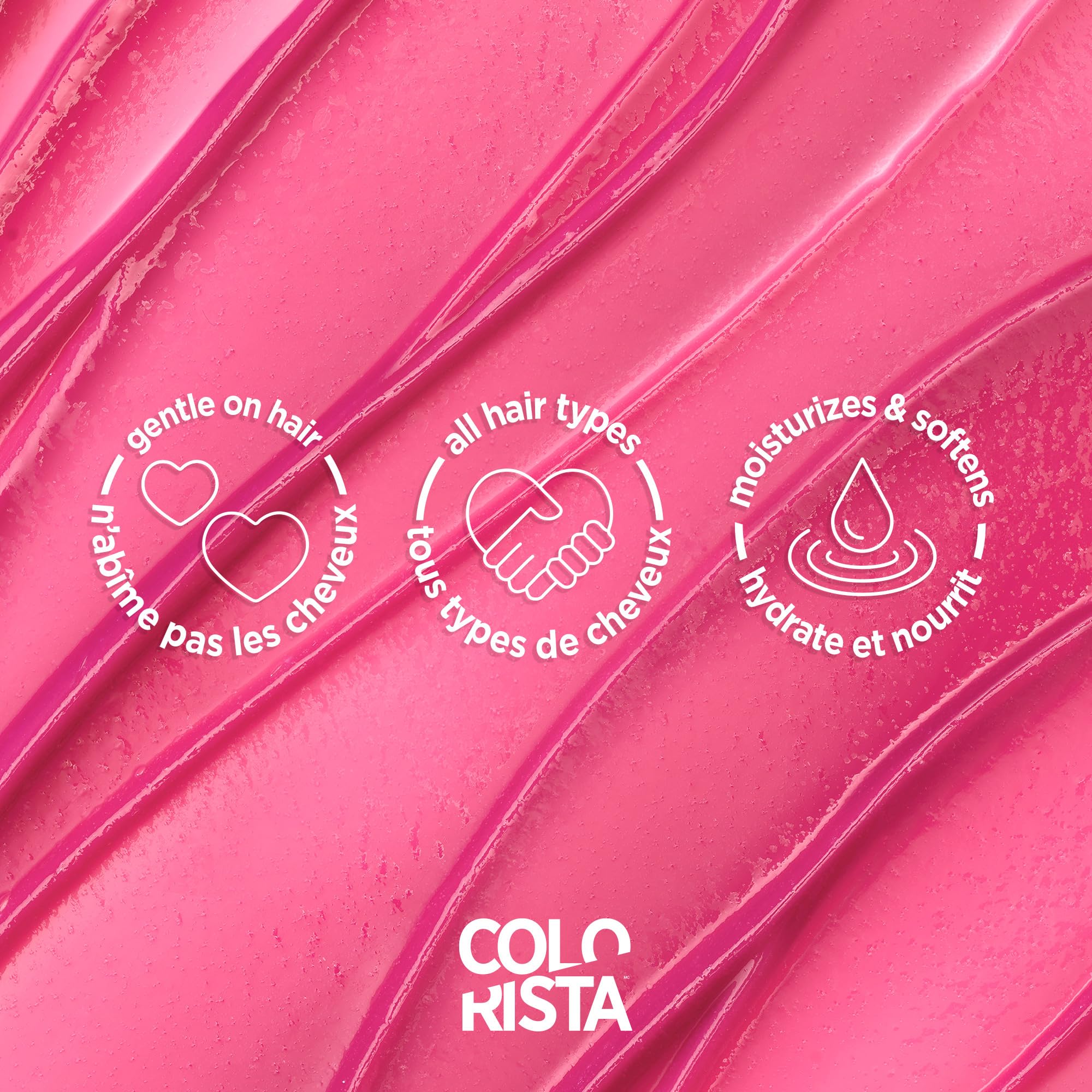 L'Oreal Paris Colorista Semi Permanent Hair Color for Bleached or Blonde Hair, Color Depositing Hair Mask Formula, Pink