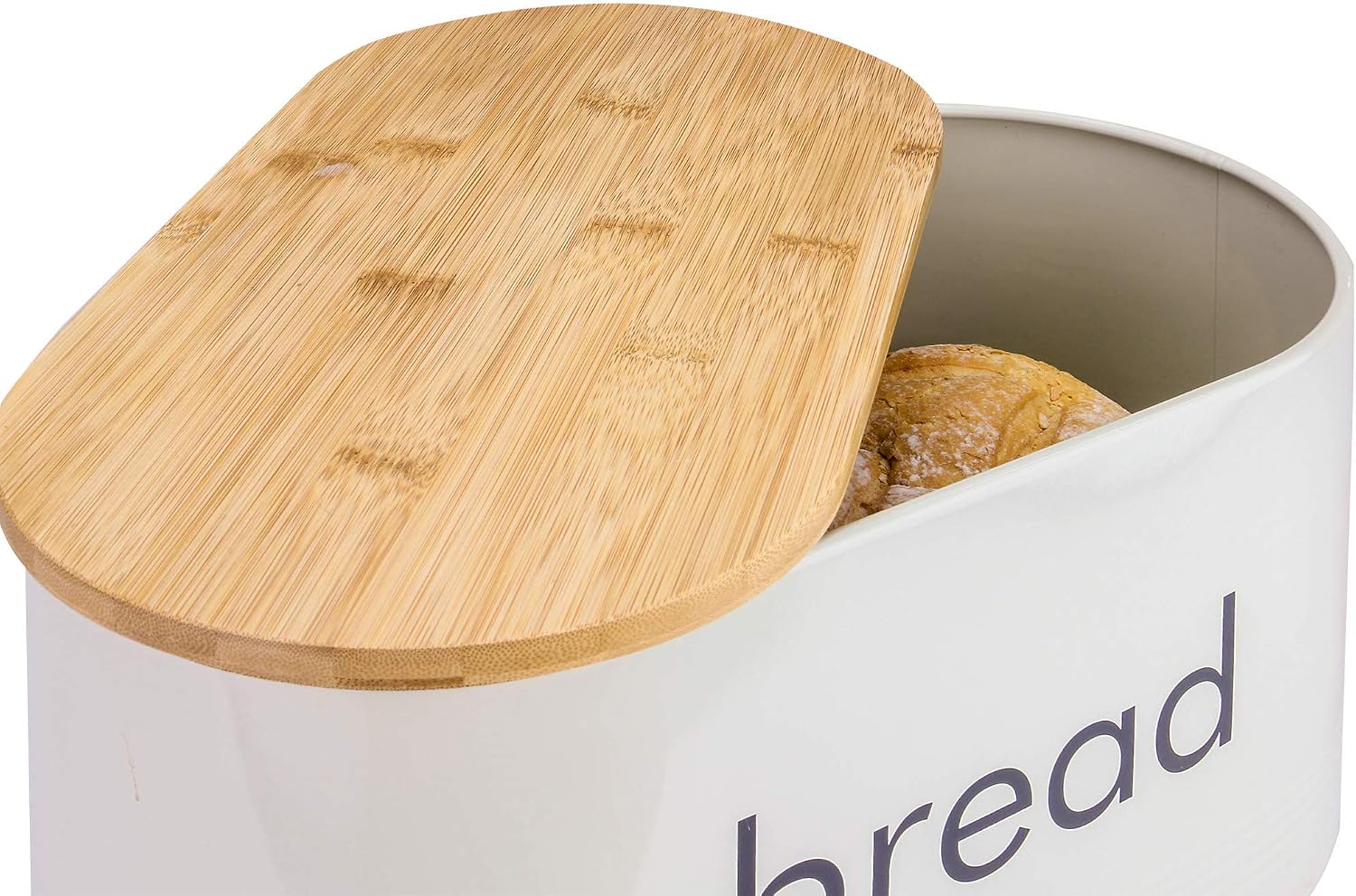 Maison & White Vintage Pastel Bread Bin, 21 cm (L) x 35 cm (W) x 10 cm (H) - Image 4