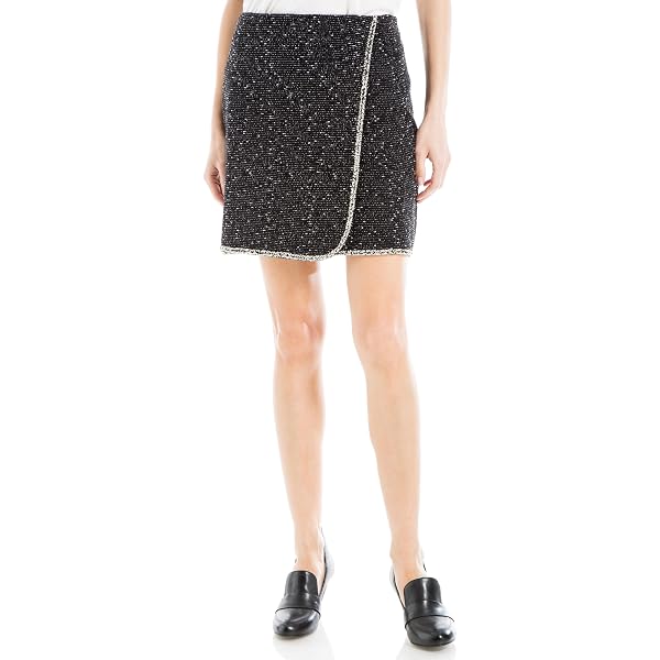 Max Studio Women's Skater Style Knit Jacquard Flared Mini Sweater