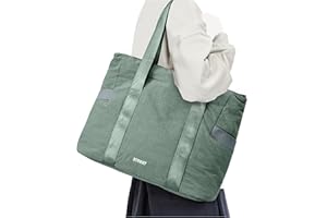 CADOLIM Tote Bag For Women Gym Bag Large Shoulder Bag Purses For Women Men Travel Tote Bags With Zipper Laptop Bag 15.6 Inch