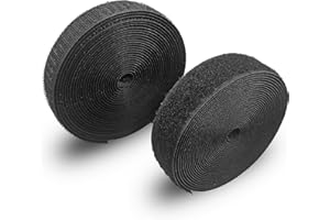 LoquatPark Sew-On Hook & Loop Tape 2 Inch x 16.4 feet , Non-Adhesive Fastener Strips, Ideal for Clothing, Crafts, DIY Project