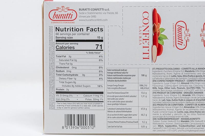 alla Mandorla Colore Rosso - 1 kg