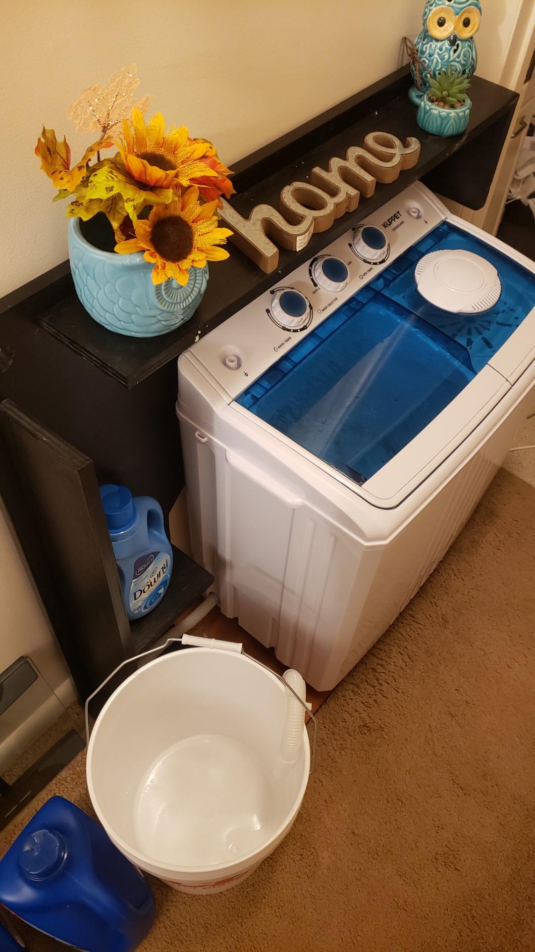 28/mo Finance KUPPET Compact Twin Tub Portable Mini Washing Machine