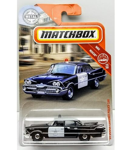 Amazon.com: Matchbox '59 Dodge Coronet Police Car MBX Countryside