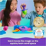 Kinetic Sand SquishMotion Playset 453g Pink Yellow Blue Sand Stamper Tools Case view 2