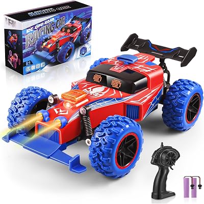 Kssvzz Spider 2.4GHz RC Monster Truck LED Lights 1:18 All Terrain 15 kmh
