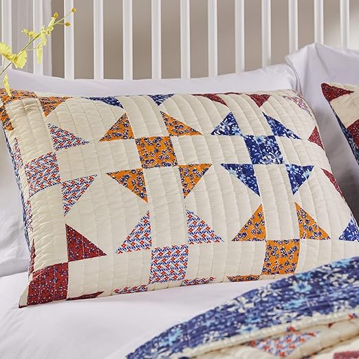 Amazon Com Barefoot Bungalow Savannah Quilted Pillow Sham Ivory