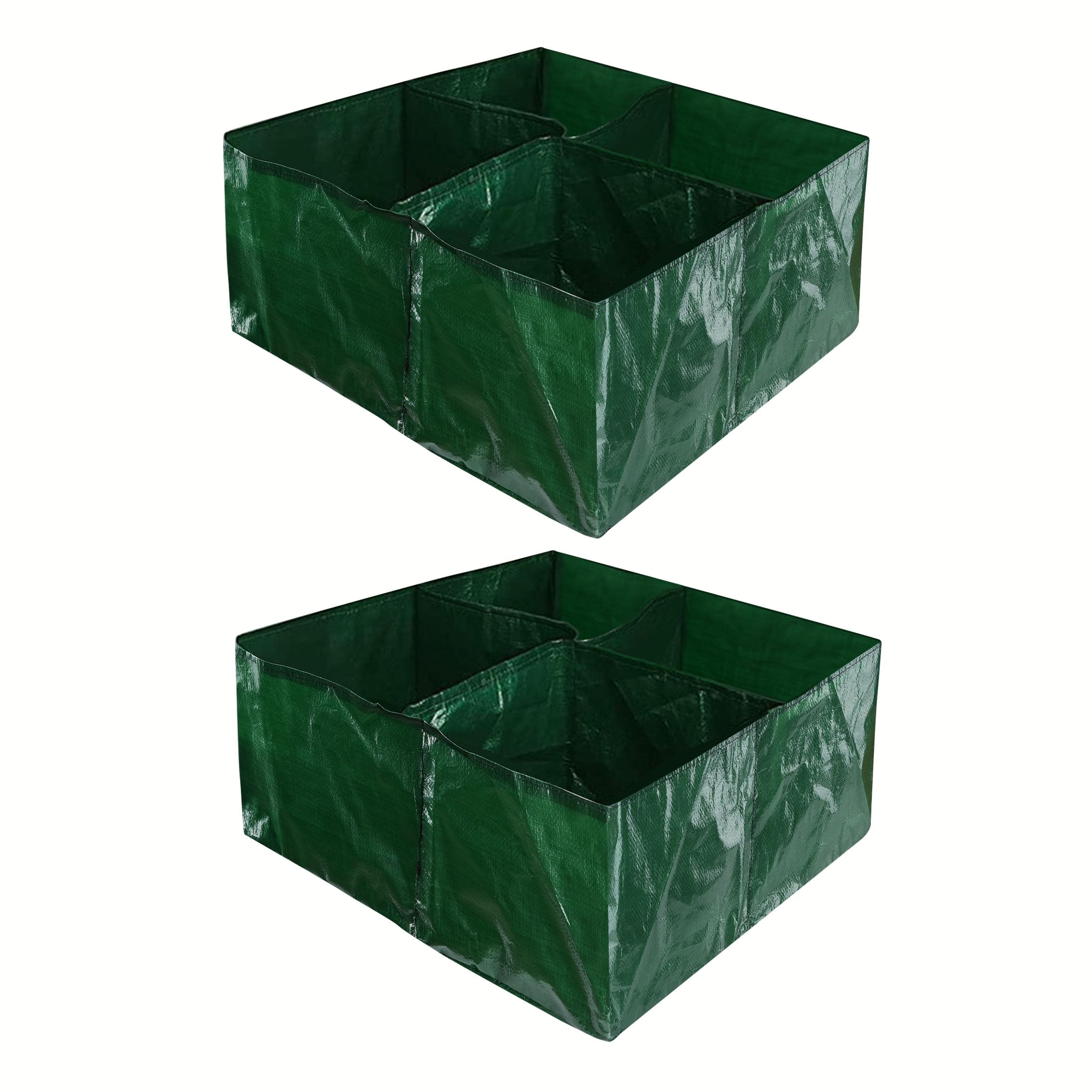 Lychee Plant growing bags, breathable garden beds, suitable for growing a wide range of flowers as well as vegetables (2, 60x60x25 cm)