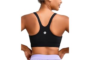 RUNNING GIRL Sports Bra for Women, Molded Cup High Impact Sports Bras for Women with Sewn in Pads