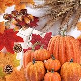 DOJoykey Autumn Decoration Set Large Pumpkin Maple Leaves Acorns Pine Cones view 5