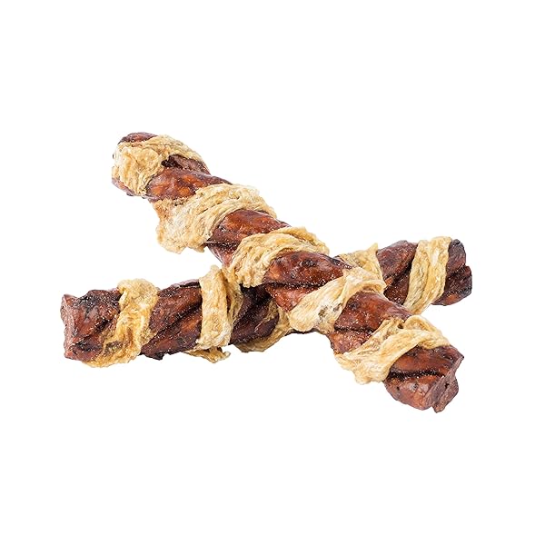 GOOD ‘N’ FUN TRIPLE FLAVOR CRUNCHY SPIRALS, LONG-LASTING DOG CHEWS, 3 CHEWS