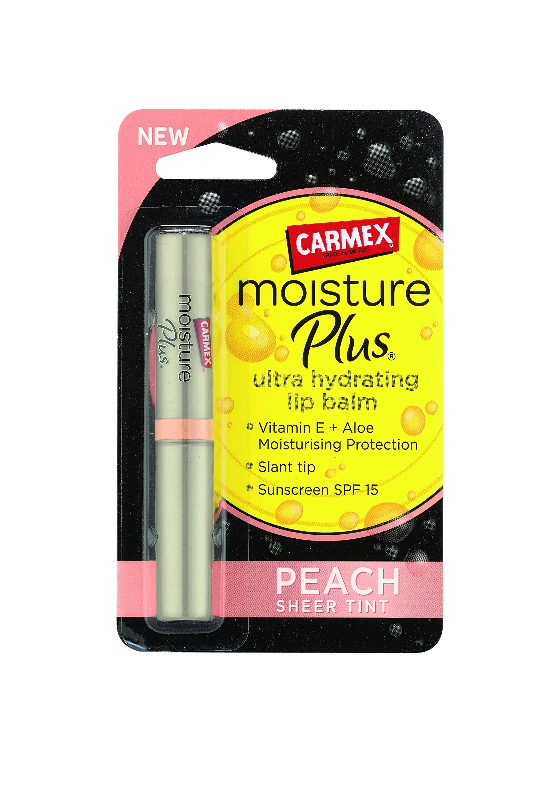Carmex Moisture Plus Ultra Hydrating Lip Balm, Peach 2 g Buy Online