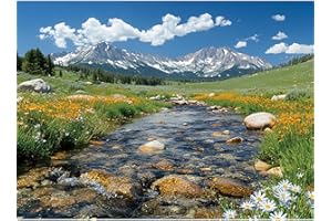 EIYRURU 300 Pieces Nature Puzzle for Adults,Maroon Bells Mountain Lake Landscape Large Piece for Kids Adults Teens,Recycled Paper,Glossy & Sturdy Pieces,Challenging Puzzle & Perfect Family Game (20.5 x 15 In)