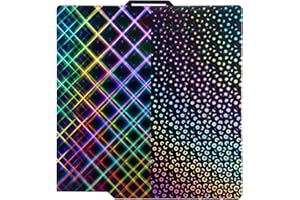 LIKESILK for Bambu Lab A1/X1C/X1/X1E/P1P/P1S 3D Printers, 3D Printers 257x257mm Spring Steel Plate (PEY Kaleidoscope + PEY Skynet)