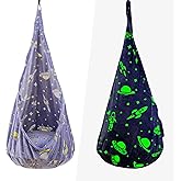 Kids Pod Swing Seat, Sensory Swing Chair with PVC Inflatable Cushion, Hanging Hammock Chair for Indoor and Outdoor Use