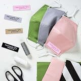 Ctzrzyt 120 Personalized Sewing Labels Heart Pattern 5x1.5cm - Multi Color view 7
