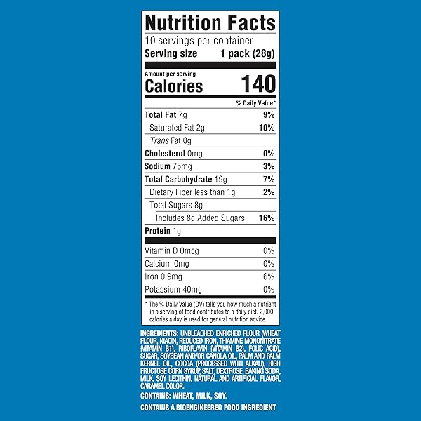 CHIPS AHOY! MINI ORIGINAL CHOCOLATE CHIP COOKIES, 10 SNACK PACKS