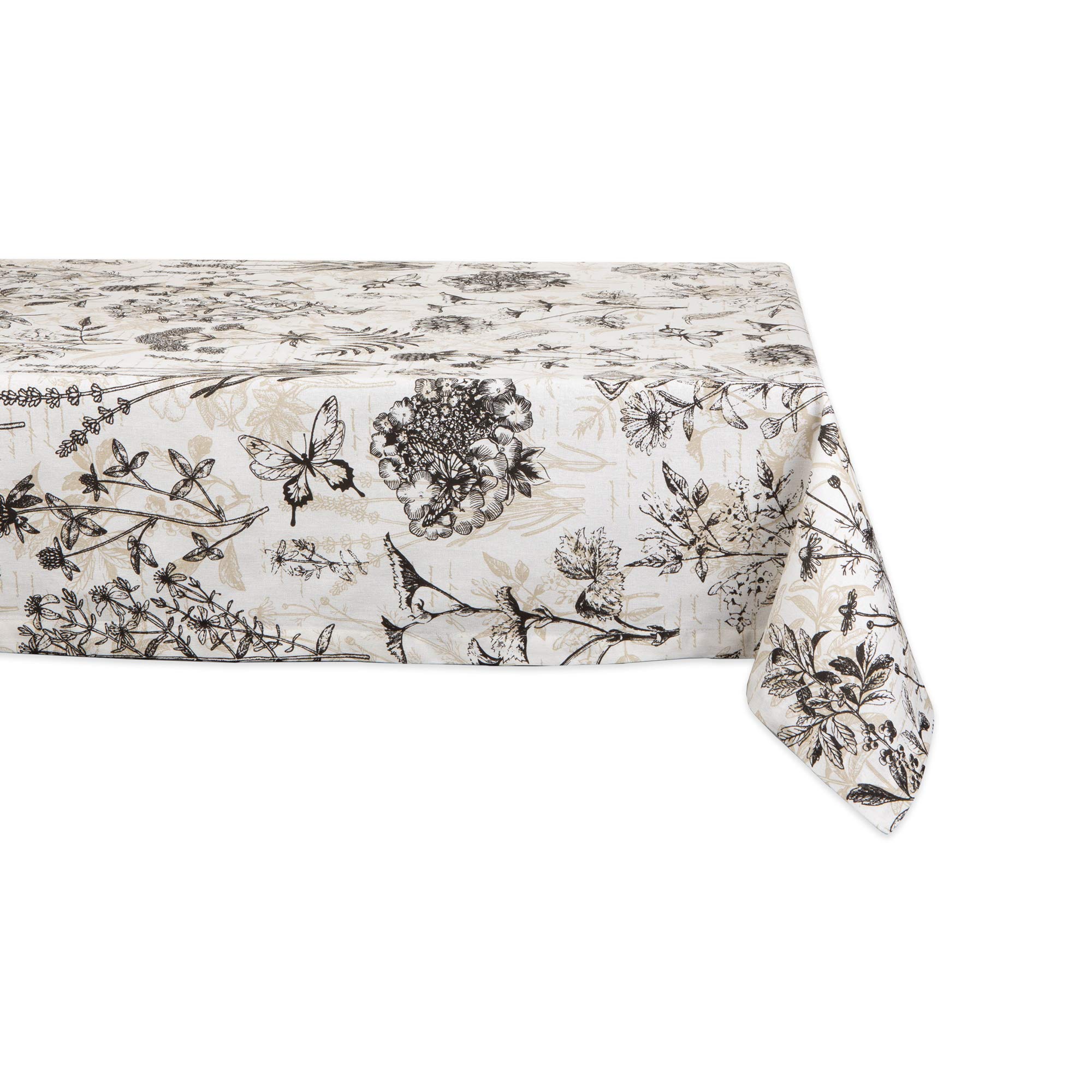 DII Botanical Print Tabletop Collection, 60x84 Tablecloth — image 1