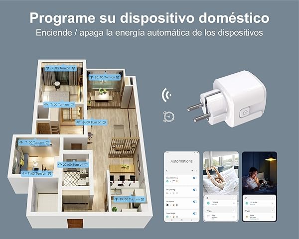 Smart Plug Homekit compatible con HomeKitSiri Homepad Alexa Google Assistant Tuya Smart SmartThings y control remoto de aplicaciones temporizador y programado no se necesita concentrador