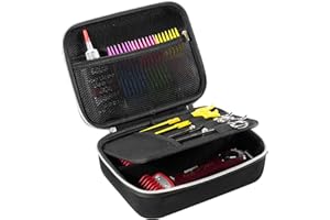 ProCase Hard Hair Clippers Case, Barber Supplies Hair Cutting Tool Accessories Storage Organizer, Trimmer Travel Bag for TPOB/Hatteker/Oneisal/Wahl 5Star/Andis Men Razor Guard Grooming Kits -Black