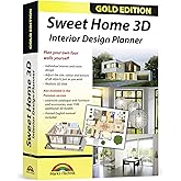Sweet Home 3D - Interior Design Planner with an additional 1100 3D models and a printed manual, ideal for architects and planners - for Windows 11-10-8-7-Vista-XP &amp; MAC