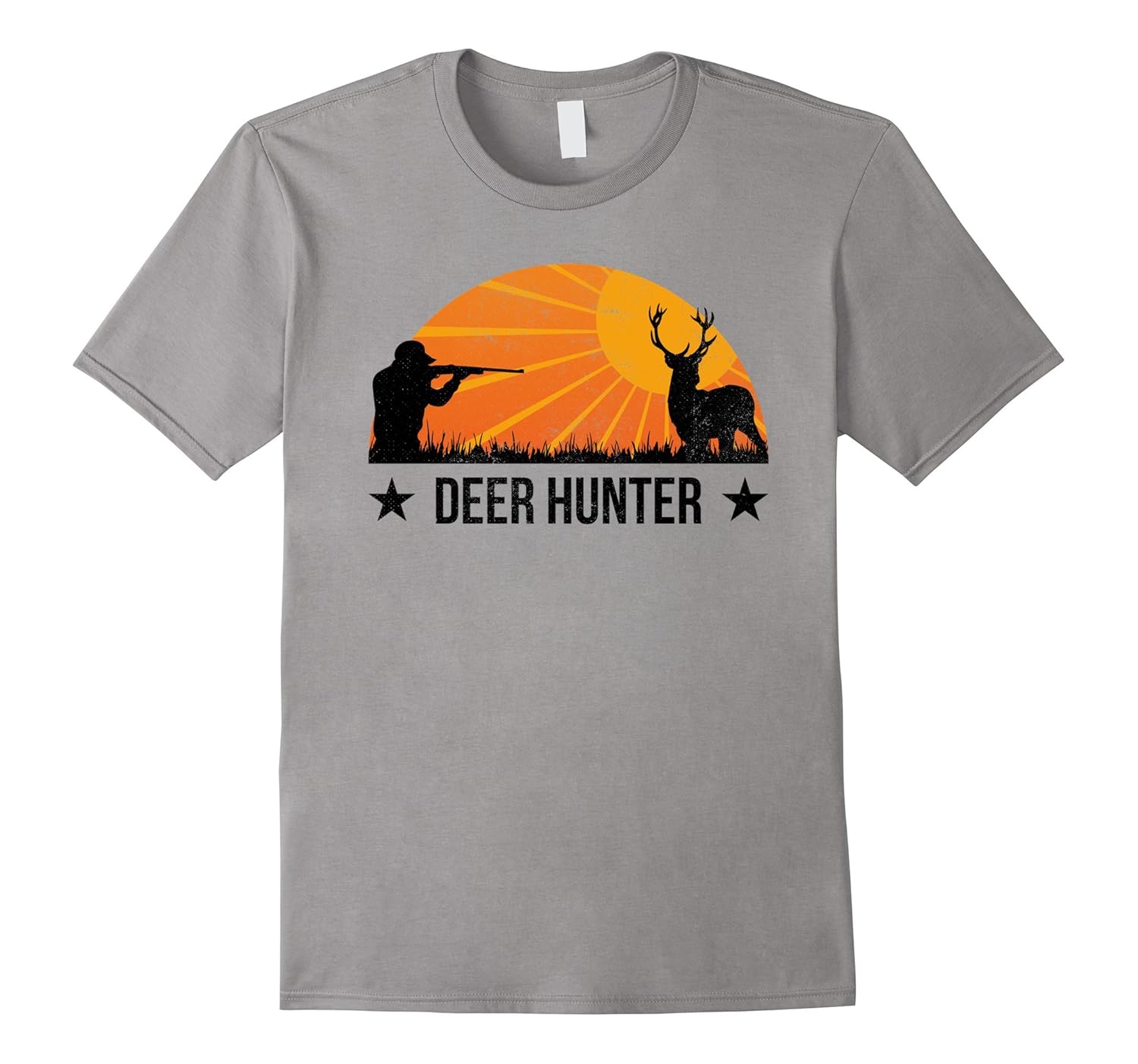 Deer Hunter Sunset Art Big Game Hunting Light Shirt-ANZ