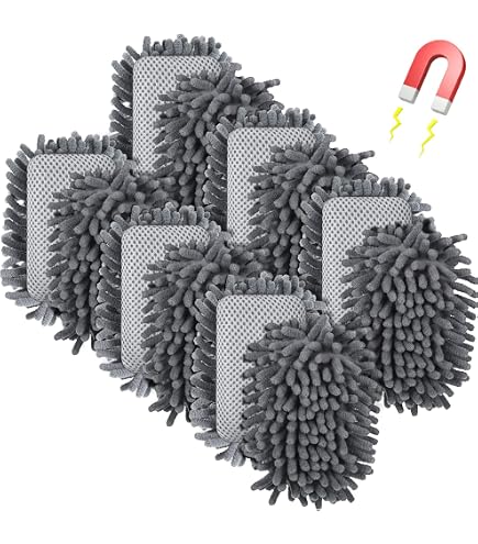 8 Pack Magnetic Whiteboard Erasers - Microfiber Shag Dry Erase Erasers For Classroom, Office, Home - View #8