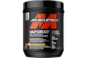 MuscleTech Vapor X5 Pre-Workout Supplement for Women & Men - Intense Muscle Pump Energy Powder Drink Mix - Sports Nutrition M