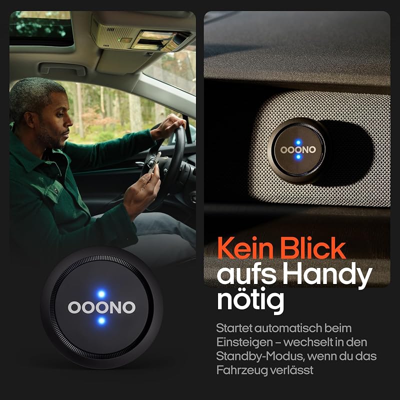 Co-Driver NO1: Warnt vor Tempo-Kontrollen und Gefahren im Straßenverkehr in Echtzeit - Automatisch aktiv nach Verbindung zum Smartphone über Bluetooth
