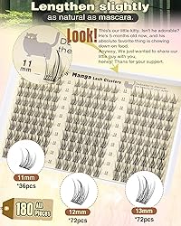Natural Lash Clusters Kit Wispy Eyelash Clusters