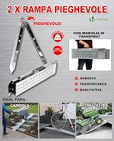 VOUNOT Folding Loading Ramps 180cm Heavy Duty 400kg Capacity Pair view 4
