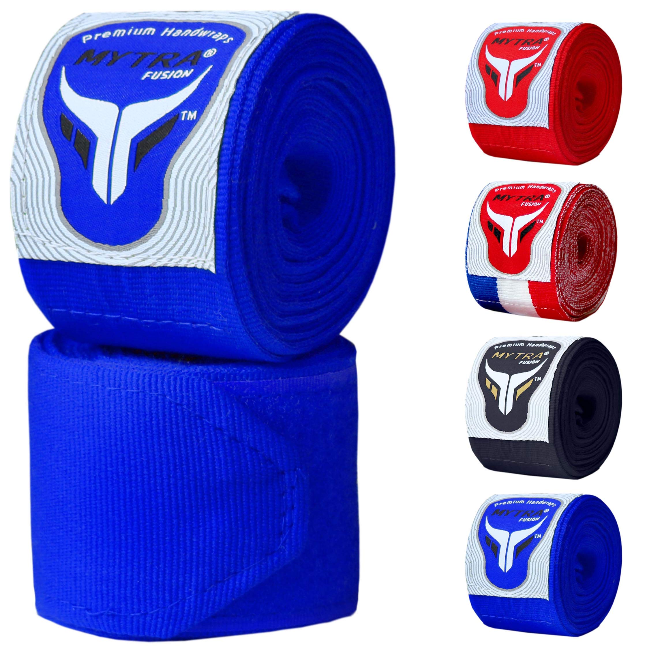Mytra Fusion Adults Boxing Hand wraps 3.75 Meters Gym Fitness Workout Sparring Wraps (Blue)