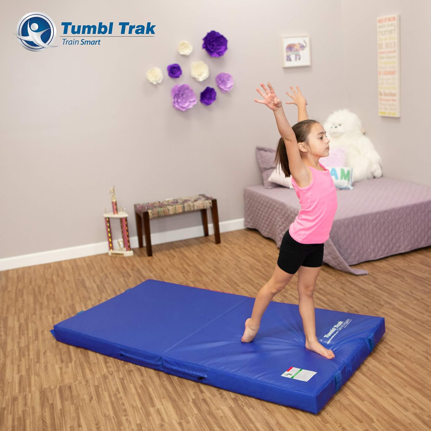 Tumbl Trak Junior Practice Mat, Royal Blue : Gymnastics Tumbling Mats : Sports & Outdoors