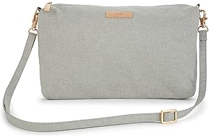 JuJuBe | Be Quick Shoulder Bag/Wristlet Purse Organizer for Travel or Diaper Bag, Pebble, Small