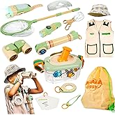 SMILESSKIDDO Kids Explorer Kit, 27 Pcs Outdoor Explorer Kit & Bug Catching Kits - Kid Nature Kits Outdoor Camping Adventure Toys for Kids 3+ Years Old
