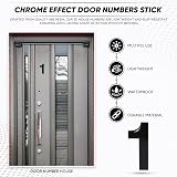 Rubigo Black Door Numbers 0-99 A-D 3in Self Adhesive 7.5cm x 5cm view 2