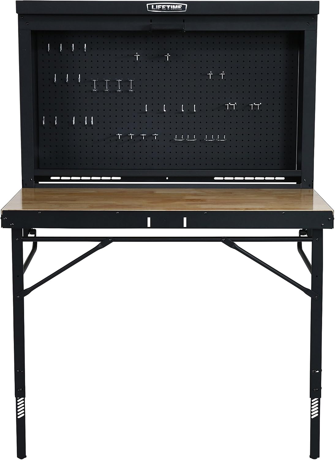 Lifetime Products Wall Mounted Work Table, 4', Wood Varnish: Kitchen & Dining