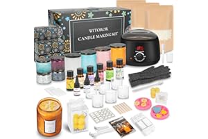 WITOROR Candle Making Kit, Scented Candles Making Kit Supplies with Digital Soy Wax Melt Warmer Candle Making Complete Kit for Adults Beginners DIY Starters