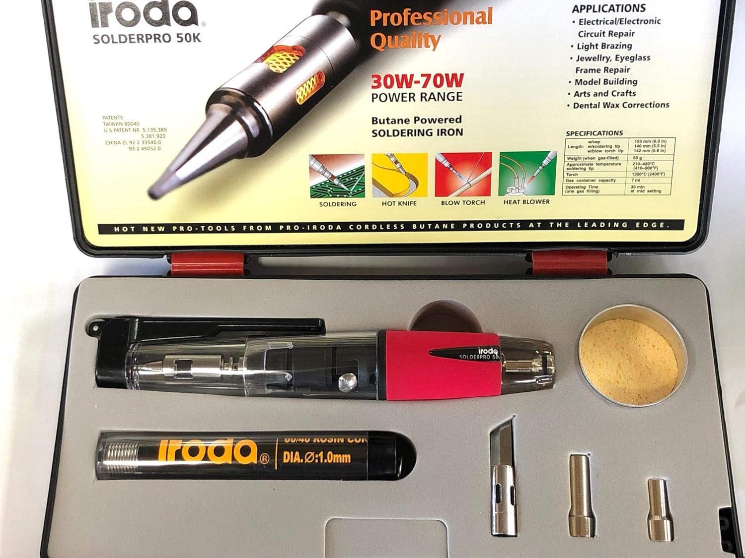 Iroda SOLDERPRO 50 Cordless Refillable Butane Soldering