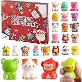 Christmas Advent Calendar 2025 with 24 Fidget Stress Relief Mochi Squishies Toys Kids Toddlers Christmas Countdown Calendar for Boys Girls