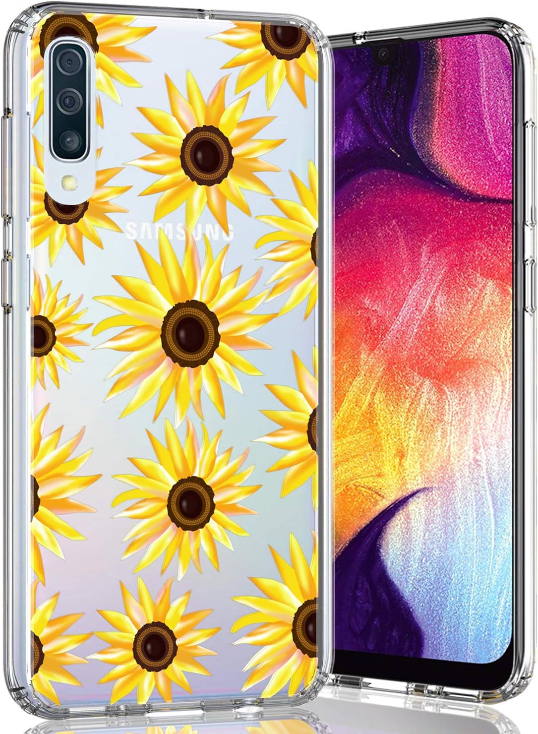 LEXNEC Samsung Galaxy A50 Case Clear Design, Girls Women