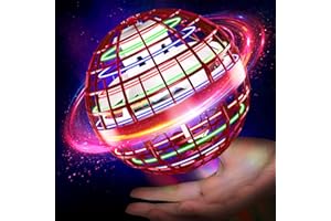 Chefic Flying Orb Ball, 2023 Upgraded Flying Ball Toy, 360°Rotating Boomerang Hover Ball, Magic LED Light Flying Spinner Orb with Endless Tricks, Toys for 12+ Year Old Boys Girls