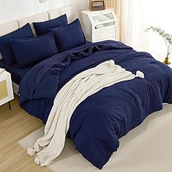 Litanika Oversized King Comforter Sets Navy Blue