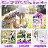 YKSLEMON Kids Camera Instant Print 48MP 1080P Video 32GB Card Unicorn Cover view 4