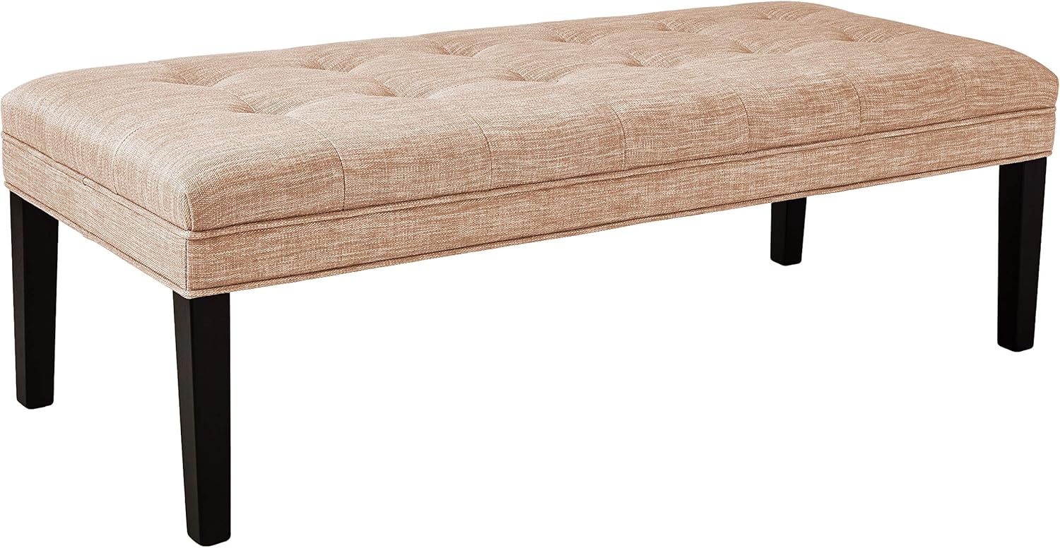 Amazon Brand – Ravenna Home Haraden Modern Button-Tufted Bench, 54