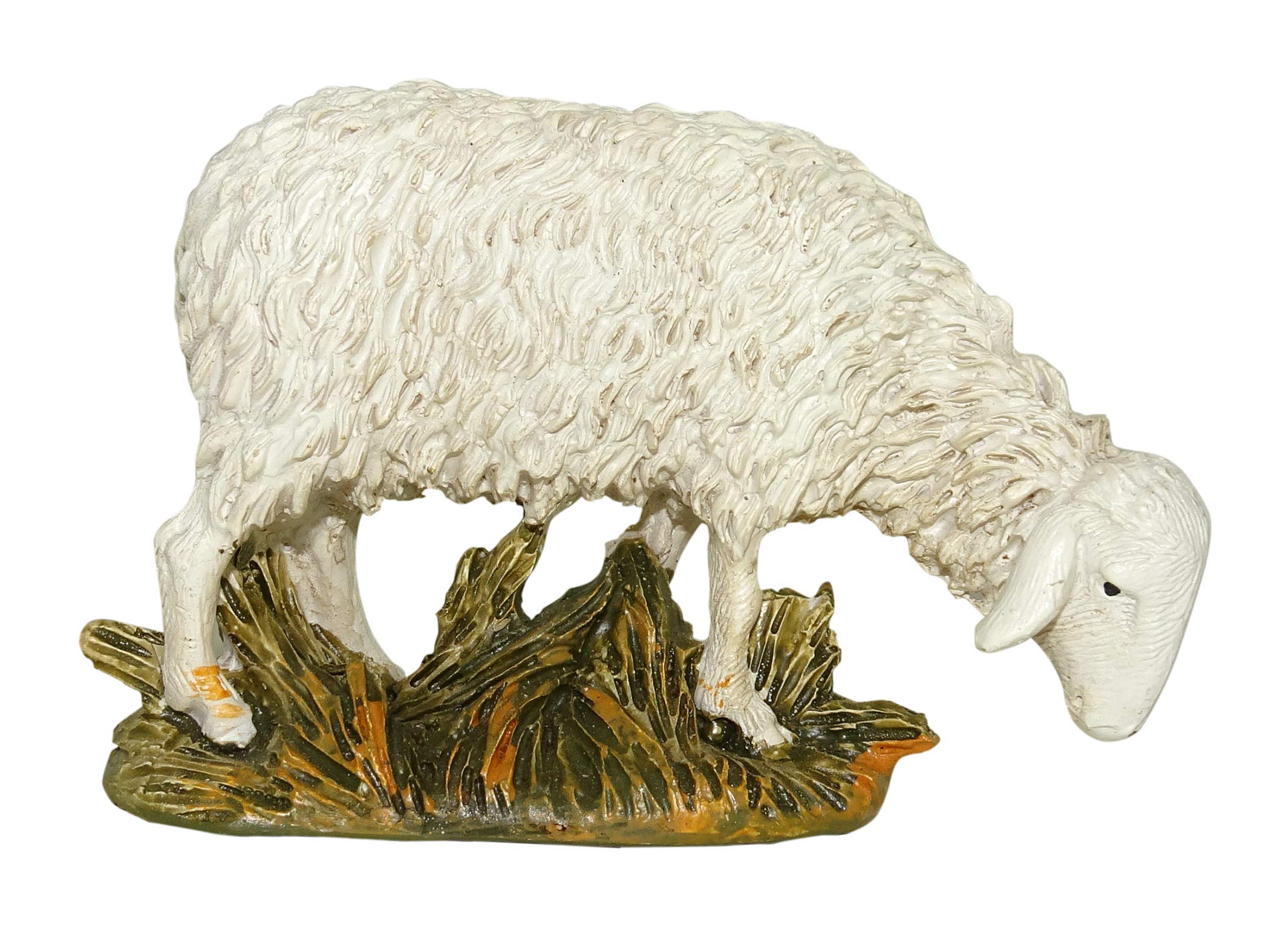 Ferrari & Arrighetti Nativity Scene Figurine: Grazing Sheep - Martino Landi Collection - 10 cm